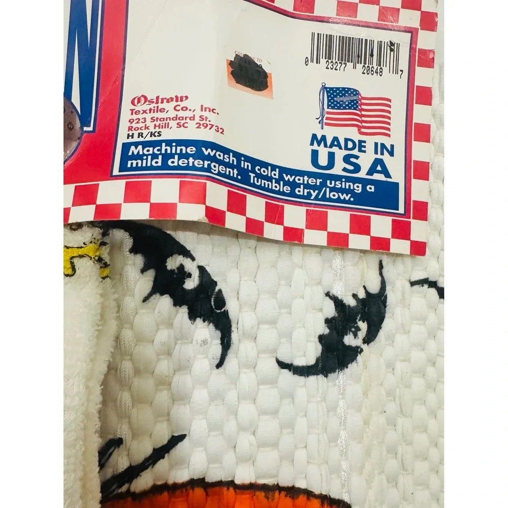 Vintage Halloween Kitchen Set NWT 80s Cindis Kitchen Rug Towel Dishcloth Kitsch